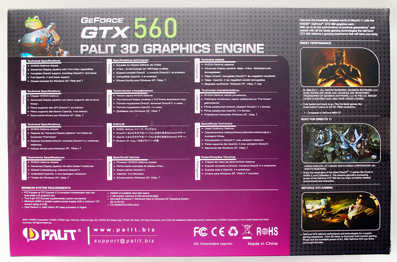 Быстрее, ещё быстрее! Видеокарты Palit GeForce GTX 560 Sonic Platinum и GTX  560 Ti Sonic - Статьи