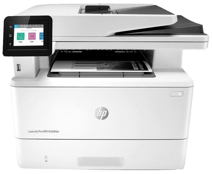 Многофункциональное устройство HP "LaserJet Pro MFP M428dw" A4, лазерный, принтер + сканер + копир, ЖК, бело-черный