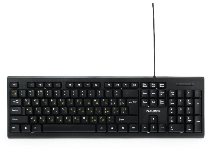 Клавиатура Гарнизон "GK-120", 104кн., черный