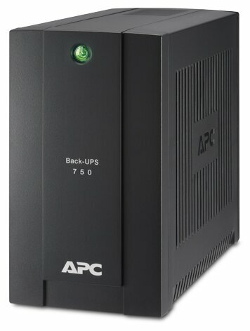 Источник бесперебойного питания 750ВА APC "Back-UPS" BC750-RS, черный