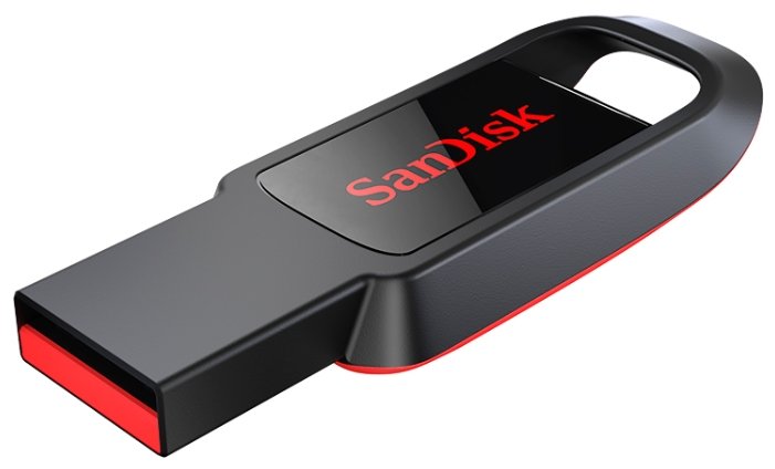 Накопитель USB flash 64ГБ SanDisk "Cruzer Spark" SDCZ61-064G-G35, черно-красный
