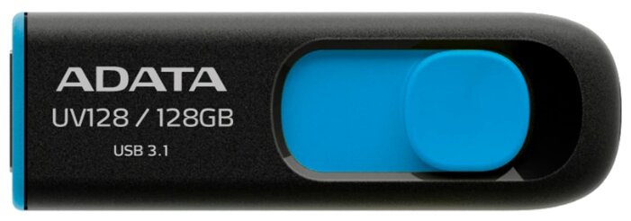 Накопитель USB flash 128ГБ ADATA "FlashDrive UV128" AUV128-128G-RBE, черно-синий