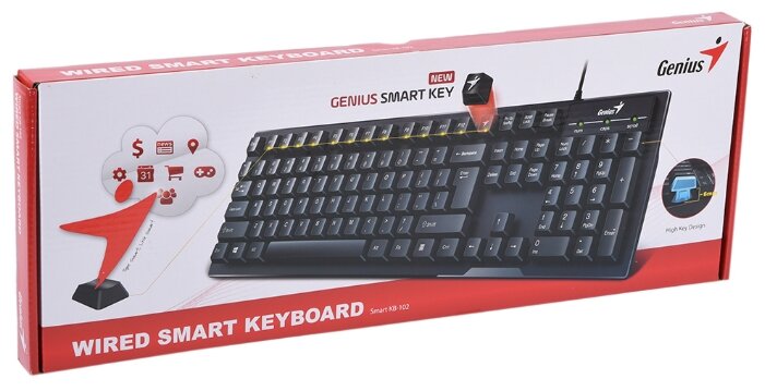 Клавиатура Клавиатура Genius "Smart KB-102", 105кн., водостойкая, черный. null.