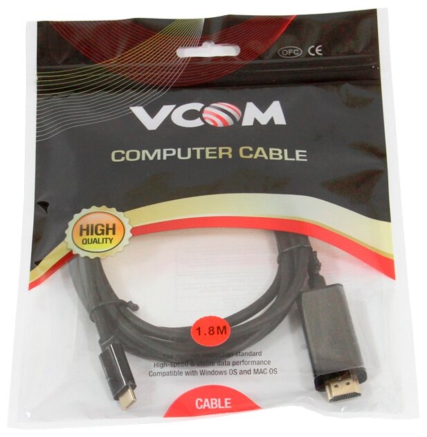 Кабель Кабель USB3.1 Type-Cm-HDMI VCOM "CU423MCPD". null.