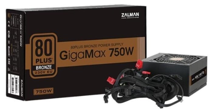 Блок питания Блок питания 750Вт Zalman "ZM750-GVII" ATX12V V2.31. null.