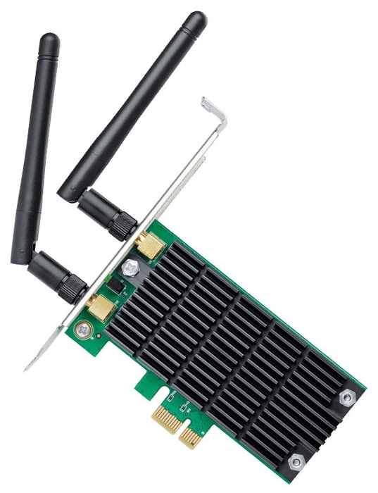 Сетевая карта Ethernet Сетевая карта Wi-Fi 867Мбит/сек. TP-Link "Archer T4E" 802.11b/g/n. null.