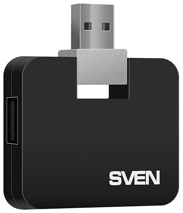 Разветвитель 4 порта USB2.0 Sven "HB-677", внешн., черный