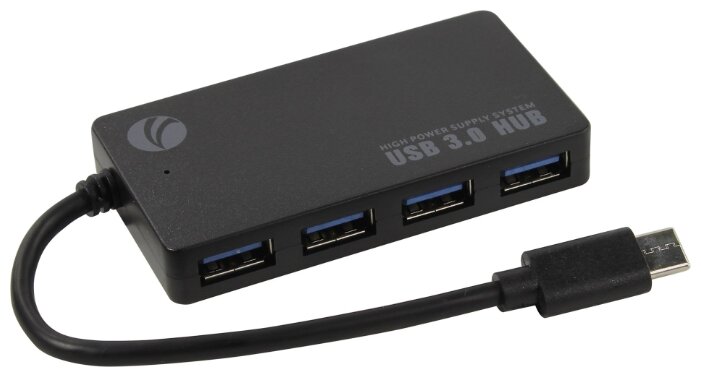 Разветвитель 4 порта USB3.0 VCOM "DH302C", внешн.