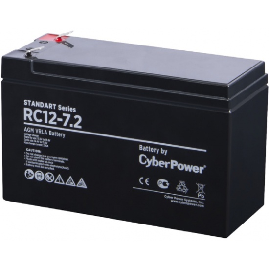 Батарея аккумуляторная CyberPower "RC 12-7.2" 12В 7.2А*ч