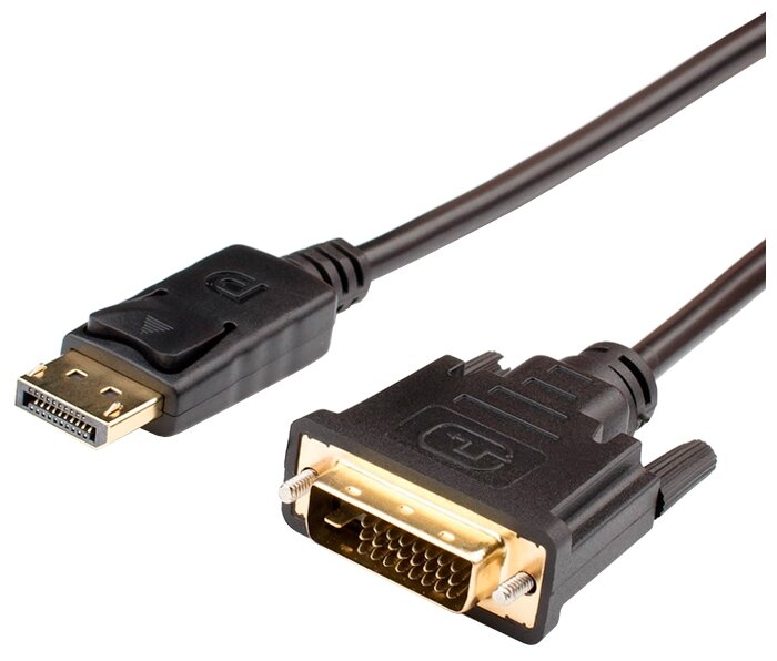 Кабель-переходник DisplayPort<->DVI-D Dual Link Atcom "AT9504", черный