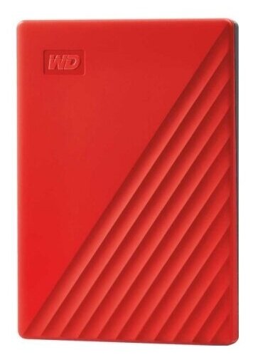 Внешний жесткий диск 2ТБ 2.5" Western Digital "My Passport WDBYVG0020BRD", красный