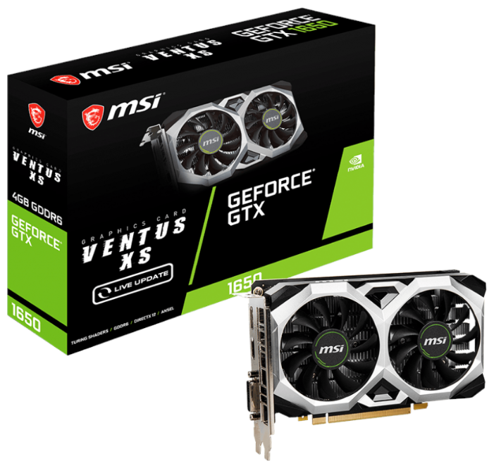 Видеокарта MSI "GeForce GTX 1650 D6 VENTUS XS V1"