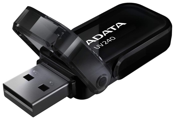 Накопитель USB flash Накопитель USB flash 32ГБ ADATA "Classic UV240" AUV240-32G-RBK, черный. null.