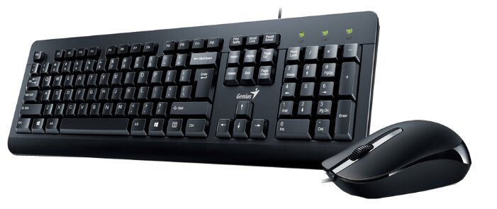 Комплект клавиатура + мышь Genius "KM-160", черный