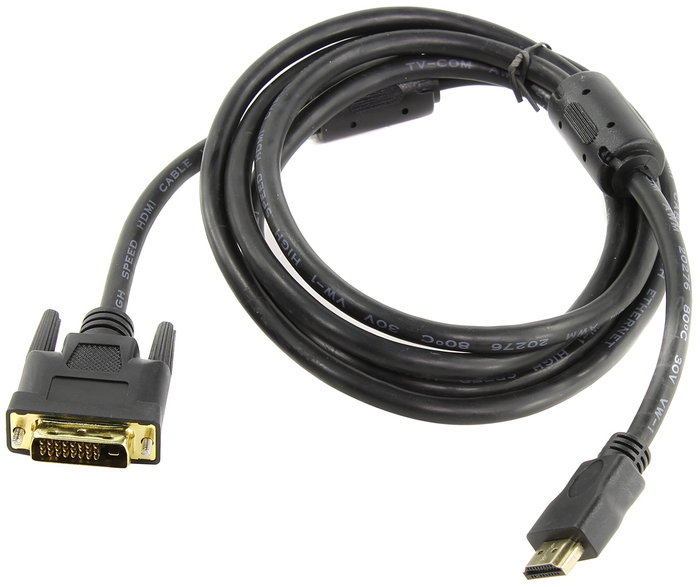 Кабель DVI-D Dual Link<->HDMI TV-COM "LCG135F"