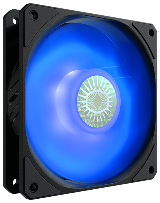 Вентилятор Вентилятор Cooler Master "SickleFlow 120 Blue LED Fan B2DN-18NPB-R1" d120мм, 650-1800об./мин., подсветка. null.