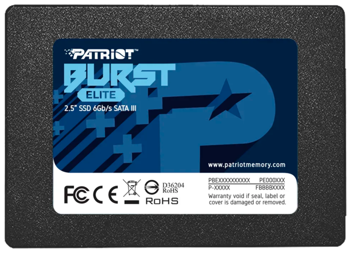 SSD диск 240ГБ 2.5" Patriot "Burst Elite" PBE240GS25SSDR