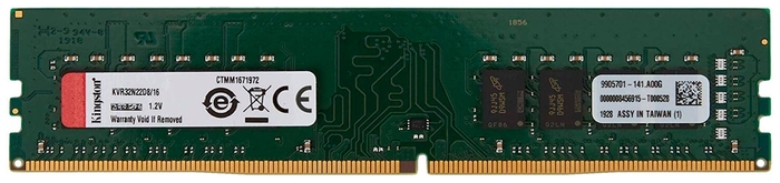 Модуль оперативной памяти 16ГБ DDR4 SDRAM Kingston "ValueRAM" KVR32N22D8/16