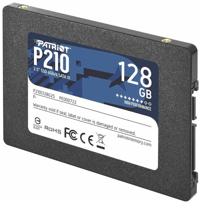 SSD диск 128ГБ 2.5" Patriot "Memory P210" P210S128G25