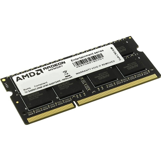 Модуль оперативной памяти SO-DIMM 8ГБ DDR3 SDRAM AMD "Entertainment" R538G1601S2SL-U