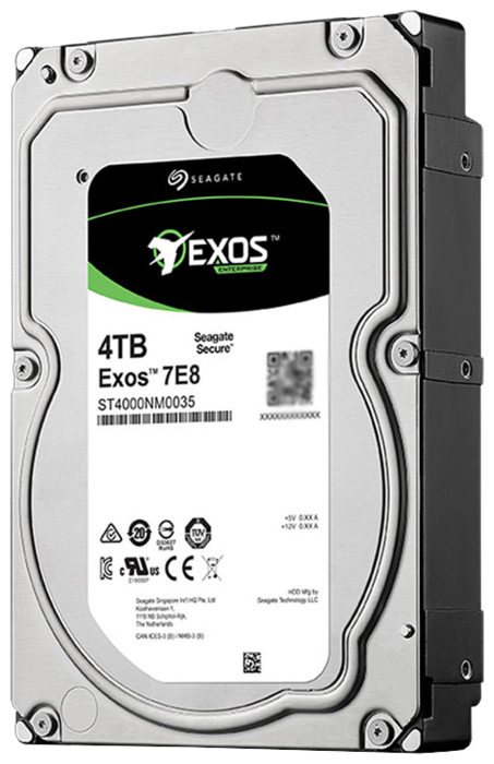Жесткий диск 4ТБ Seagate "Exos 7E8 ST4000NM0035", 7200об./мин., 128МБ
