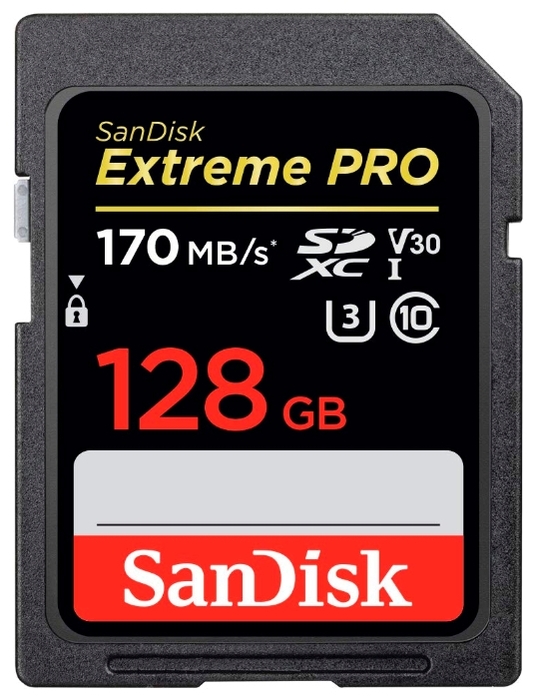 Карта памяти 128ГБ SanDisk "Extreme Pro SDSDXXY-128G-GN4IN" SecureDigital XC UHS-I Class10