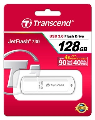 Накопитель USB flash 128ГБ Transcend "JetFlash 730" TS128GJF730
