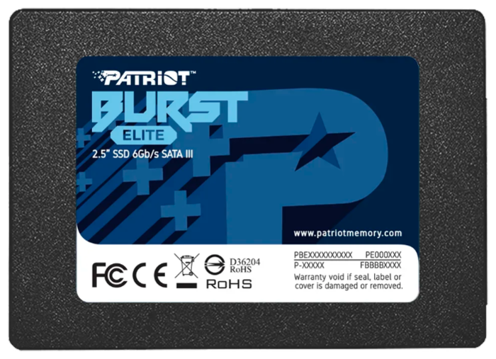 SSD диск 120ГБ 2.5" Patriot "Burst Elite" PBE120GS25SSDR