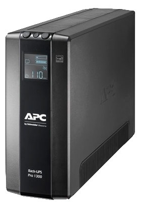 Источник бесперебойного питания 1300ВА APC "Back-UPS Pro 1300" BR1300MI, C13, черный
