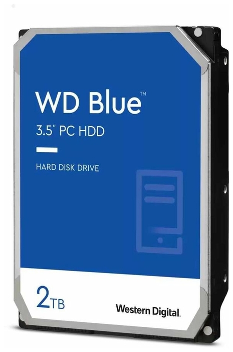Жесткий диск 2ТБ Western Digital "Blue WD20EZBX", 7200об./мин., 256МБ