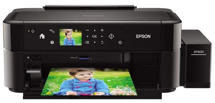 Струйный принтер Epson "L810" A4, 5760x1440dpi, CR, ЖК 2.7", черный