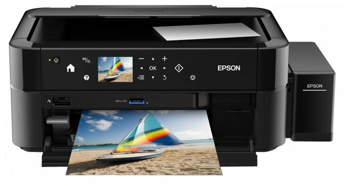 Многофункциональное устройство Epson "L850" A4, струйный, принтер + сканер + копир, CR, ЖК 2.7", черный