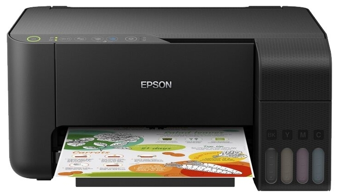 Многофункциональное устройство Epson "L3150" A4, струйный, принтер + сканер + копир, черный