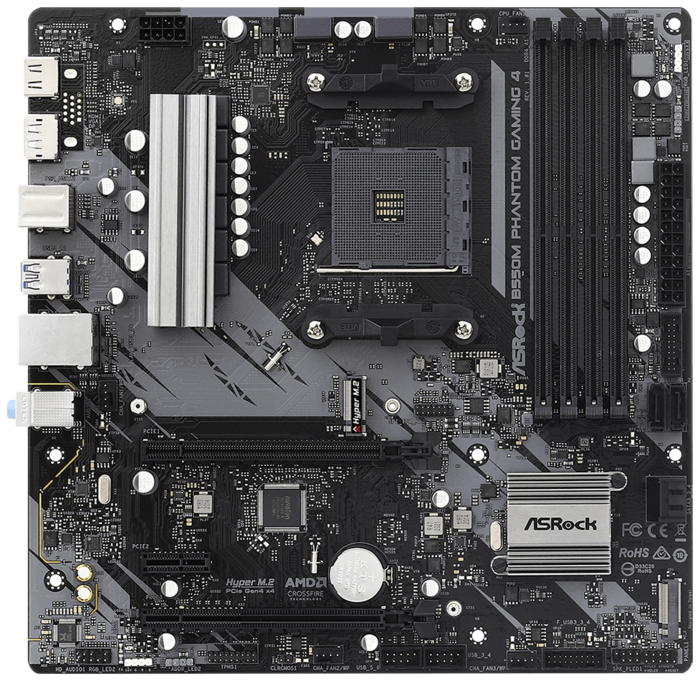 Материнская плата SocketAM4 ASRock "B550M PHANTOM GAMING 4"