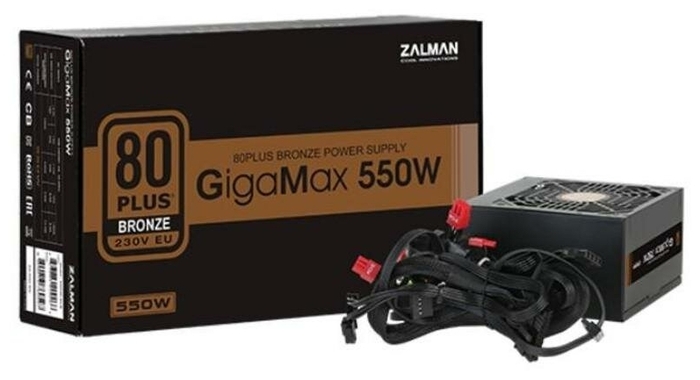 Блок питания 550Вт Zalman "ZM550-GVII GigaMax 550W" ATX12V V2.31