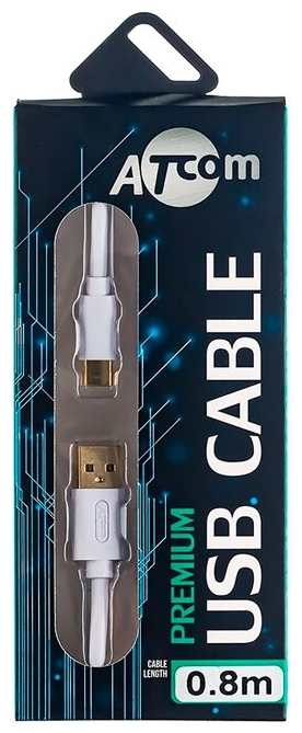 Кабель USB2.0 A-Type-C Atcom "AT2774", белый