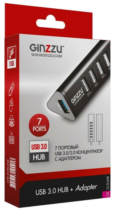 Usb разветвитель ginzzu gr 388ua обзор