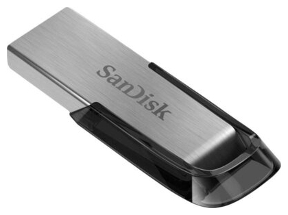 Накопитель USB flash 256ГБ SanDisk "Ultra Flair" SDCZ73-256G-G46, серебр.-черный