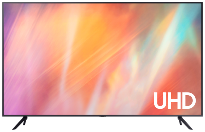 null Телевизор 43" Samsung "UHD Smart TV UE43AU7100UXRU", титан. null.