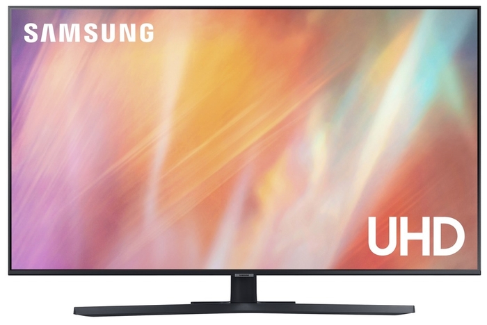 null Телевизор 43" Samsung "UHD Smart TV UE43AU7500UXRU", титан. null.