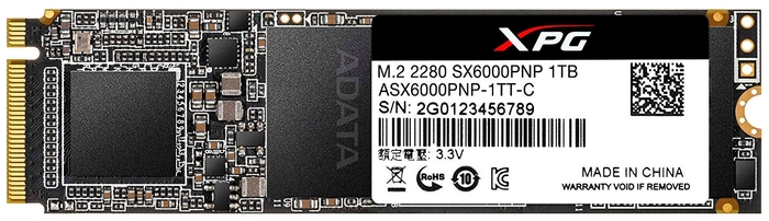SSD диск 1ТБ M.2 ADATA "XPG SX6000 Pro" ASX6000PNP-1TT-C