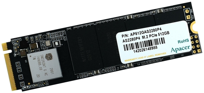 SSD диск 512ГБ M.2 Apacer "AS2280P4" AP512GAS2280P4-1