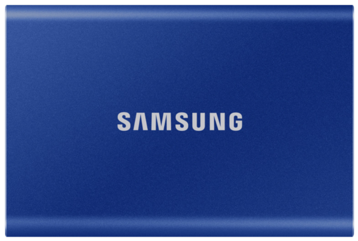 null Внешний SSD диск 500ГБ Samsung "T7" MU-PC500H/WW, синий. null.