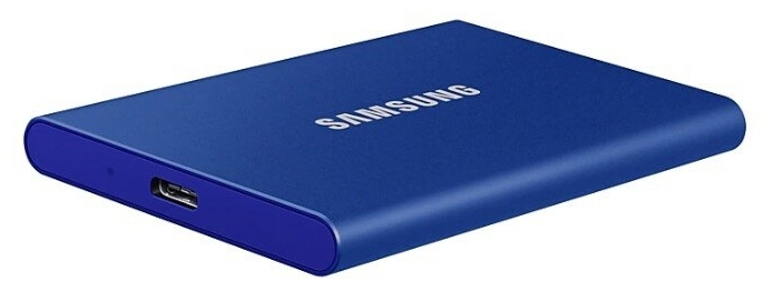 null Внешний SSD диск 1ТБ Samsung "T7" MU-PC1T0H/WW, синий. null.