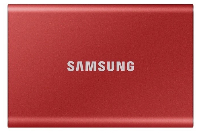 Внешний SSD диск 2ТБ Samsung "T7" MU-PC2T0R/WW, красный