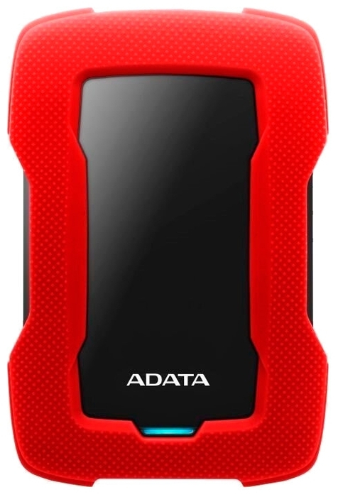 Внешний жесткий диск 1ТБ 2.5" ADATA "HD330" AHD330-1TU31-CRD, красно-черный