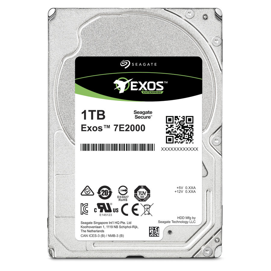 Жесткий диск 1ТБ 2.5" Seagate "Exos 7E2000 ST1000NX0333", 7200об./мин., 128МБ