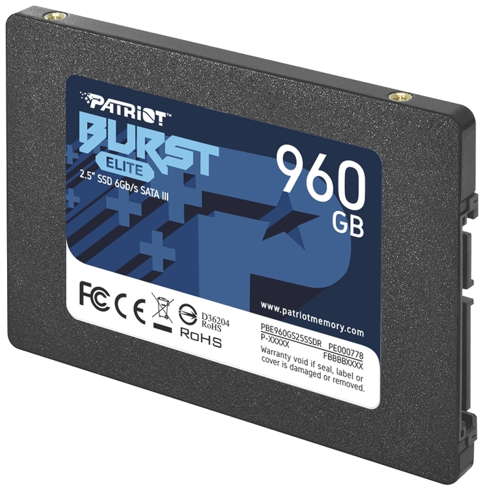 SSD диск 960ГБ 2.5" Patriot "Burst Elite" PBE960GS25SSDR