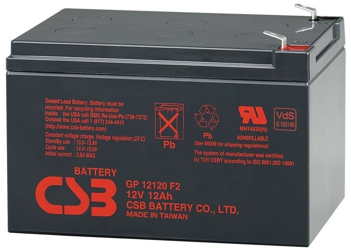 Батарея аккумуляторная CSB "GP 12120 F2" 12В 12.0А*ч