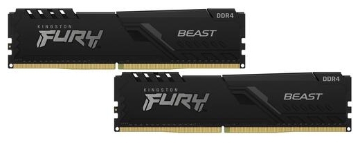 Модуль оперативной памяти 2x32ГБ DDR4 SDRAM Kingston "FURY Beast" KF436C18BBK2/64